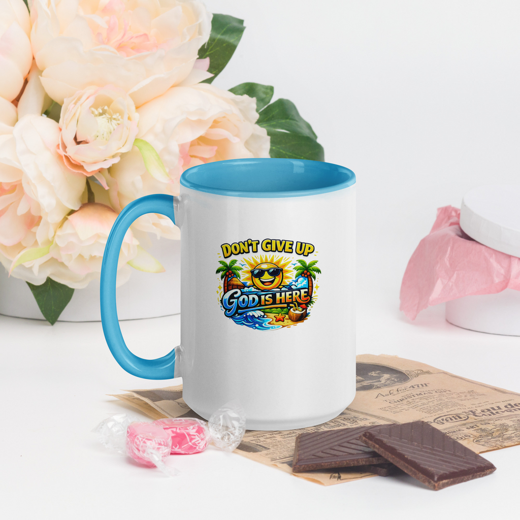 God Is Here – Inspirational Ceramic Mug